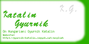 katalin gyurnik business card